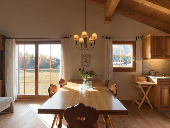 Ganze Wohnung, Chesa Trais FluorsC3 in Bregaglia, Bernina-Alpen