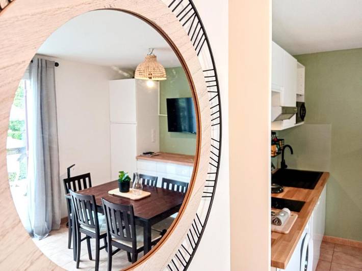 Appartement de vacances pour 6 personnes, avec piscine et jardin, animaux acceptés