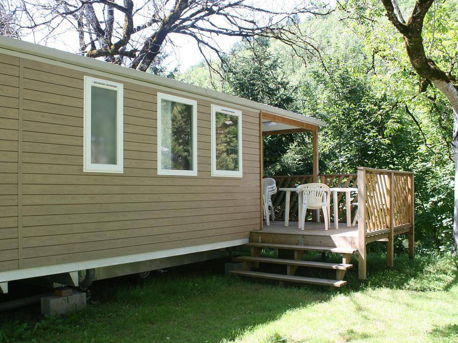 Camping Au Soleil d'Oc - Mobilhome 6 personas - Cottage Loggia 3 Dormitorios in Monceaux-sur-Dordogne, Región de Tulle
