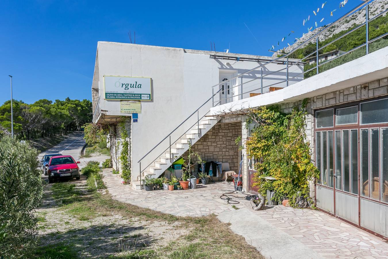 Ganze Wohnung, 1-Zimmer-Ferienwohnung mit Balkon und Meerblick Marusici, Omis A-954-b in Marusici, Split-Dalmatien