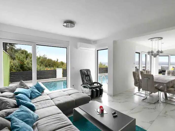 Villa für 8 Personen, mit Whirlpool und Sauna sowie Balkon, kinderfreundlich in Crikvenica - 3