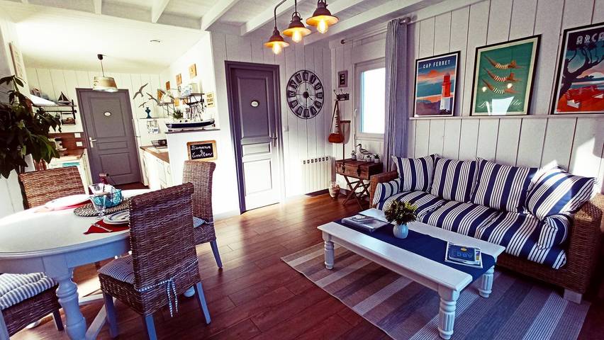 Gîte pour 2 personnes, avec Terrasse et Jardin au Bassin d'Arcachon