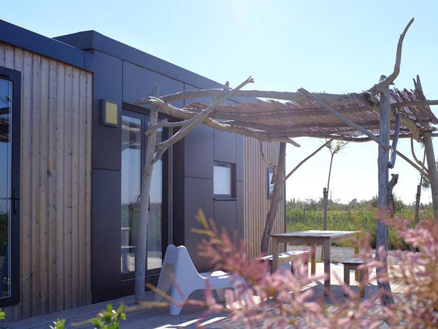Camping Les Bois Flottés - Mobilheim 4 personen - Grand Confort Taos in Salin-de-Giraud, Arles