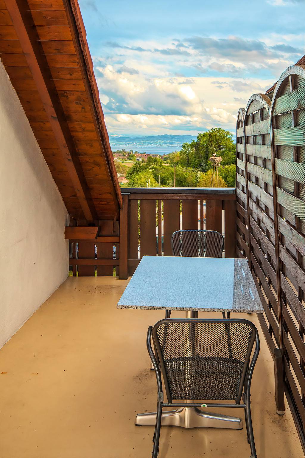 Ganze Wohnung, Apartment 'Storchenblick' mit Seeblick, Gemeinschaftsterrasse und Wlan in Meersburg, Region Bodensee-Oberschwaben