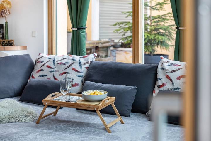 Ganze Wohnung, Premium-Ferienwohnung Nearby: 146m², Whirlpool, Kamin & Bergblick – Hunde willkommen in Thüringen, Bezirk Bludenz