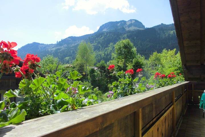Ferienwohnung für 3 Personen, mit Balkon und Garten in Vorderhindelang - 2