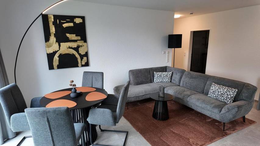 Ferienwohnung für 4 Personen, mit Balkon und Terrasse sowie Ausblick
