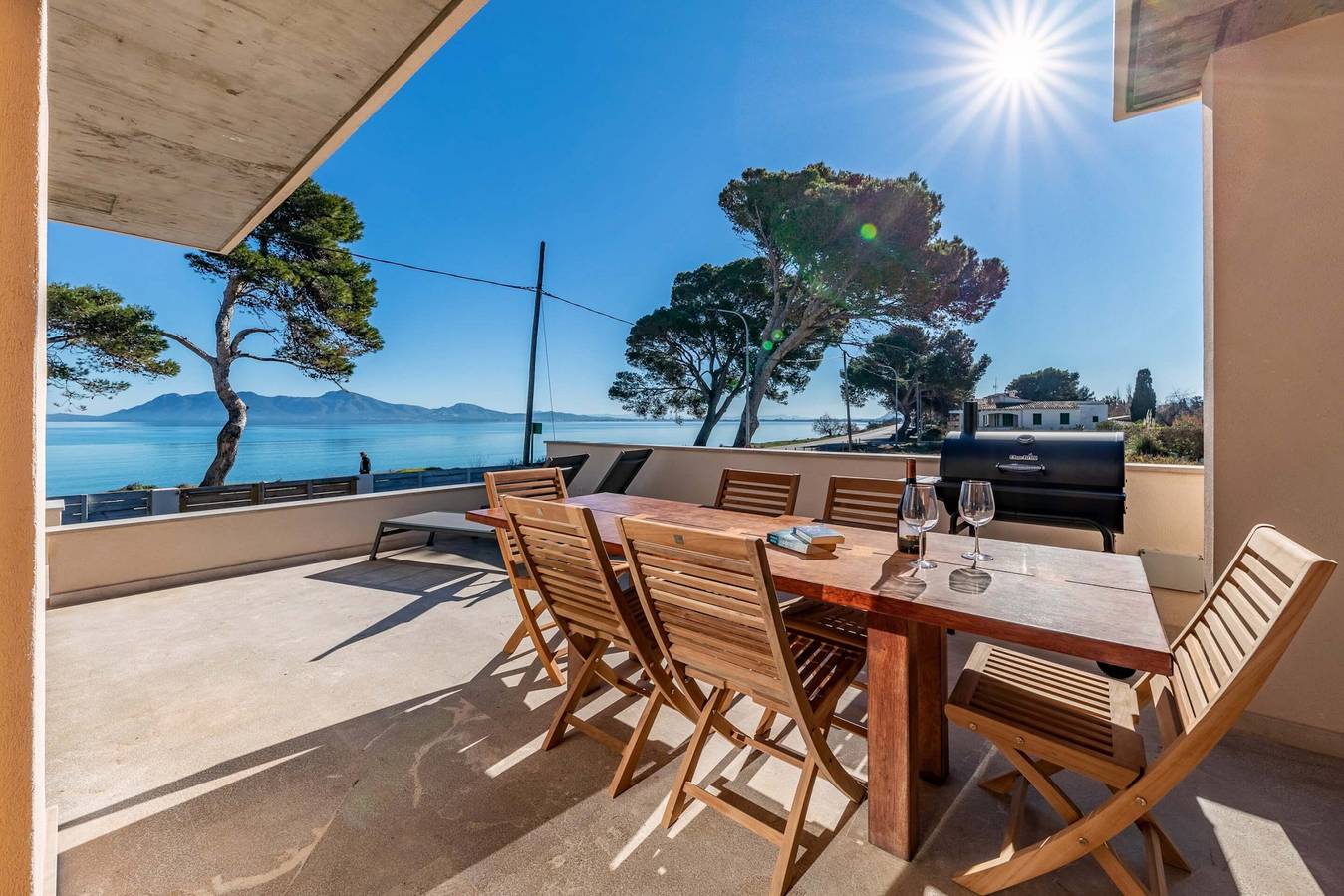 Seafront Villa Mar i Pins in Port de Pollença, Pollença