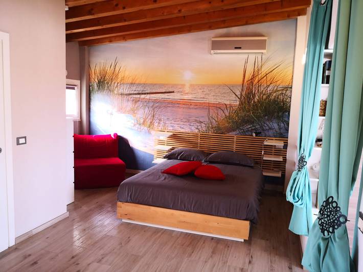 Ferienhaus für 3 Personen, mit Garten und Seeblick in Gardasee-Lombardei