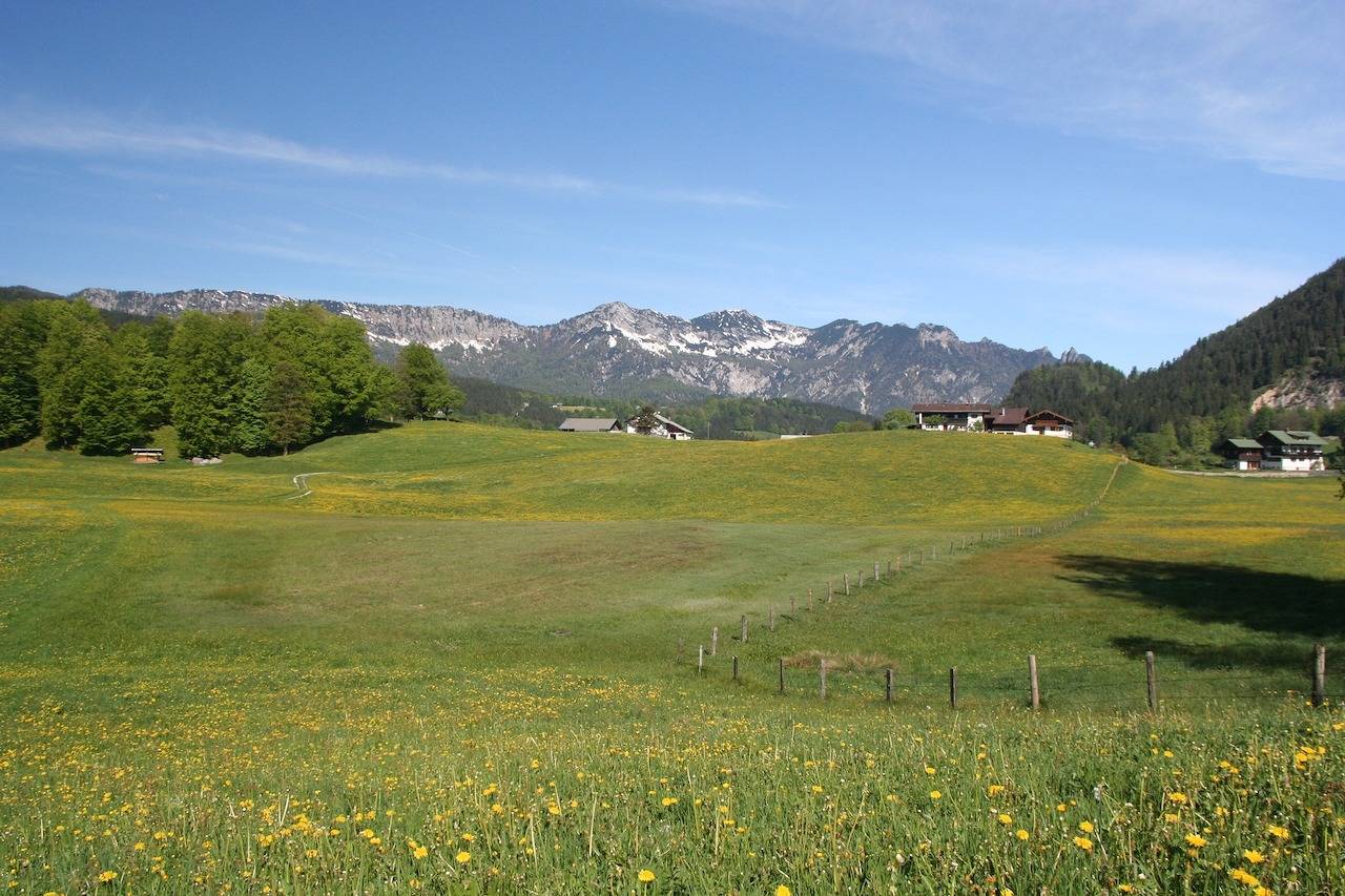 Ganze Ferienwohnung, Oberreitlehen - Ferienwohnung Watzmann für 1-2 Pers.,35 m², 1 Sz, Wohnküche, Terrasse in Bischofswiesen, Berchtesgadener Alpen