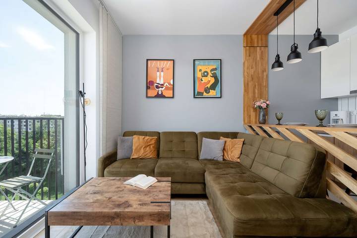 Apartament wakacyjny dla 4 osób, z Ogród w Wrocław