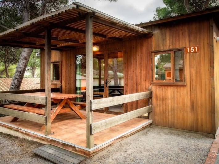 Camping Vilanova Park - Chalet 4 personen - S150 - Klimaanlage - TV - Bettwäsche - Endreinigung in Vilanova i la Geltrú, Garraf
