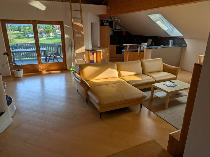 Ferienwohnung für 5 Personen, mit Garten und Ausblick sowie Seeblick und Balkon, mit Haustier im Salzkammergut - 3