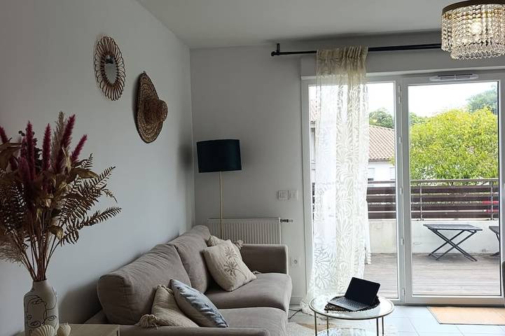 Gîte pour 2 personnes, avec Balcon à Boucau