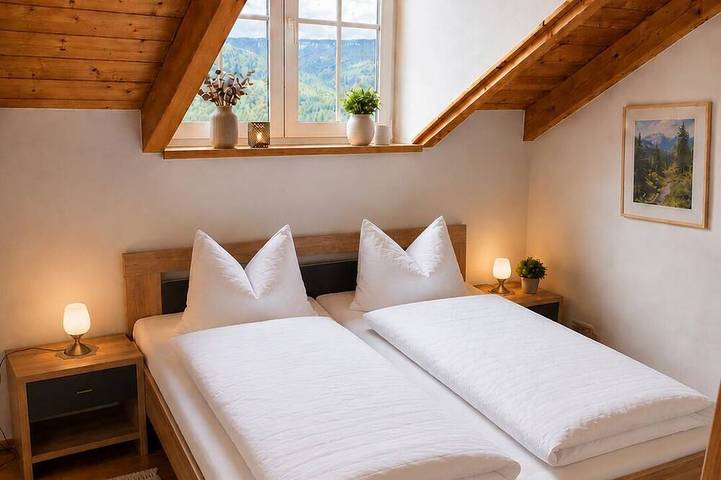 Ganze Wohnung, Helle Ferienwohnung im Bayerischen Wald – Balkon, Garten & viel Platz für 4 in Mauth, Šumava Mountains