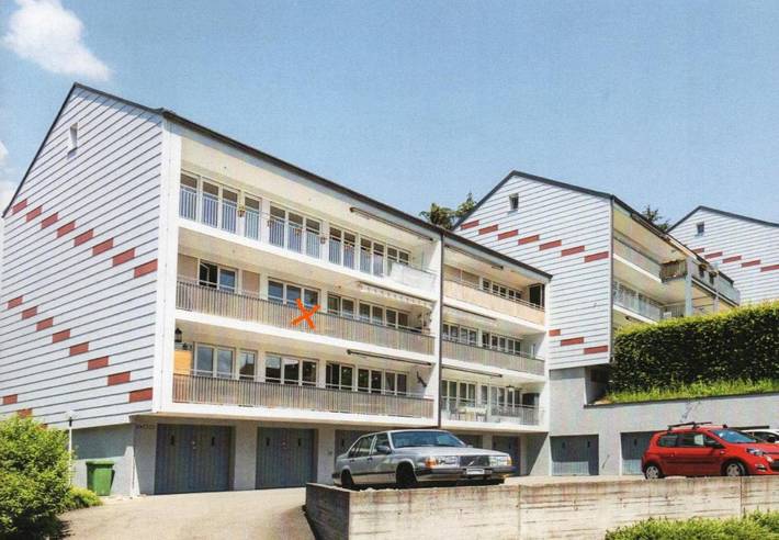Ferienwohnung für 4 Personen, mit Balkon und Ausblick in Schaffhausen