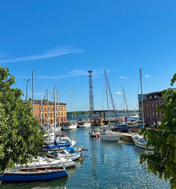 Vakantiewoning voor 6 personen, with uitzicht op het meer and terras as well as uitzicht in Stralsund