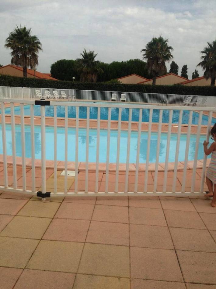Appartement de vacances pour 7 personnes, avec Terrasse et Jardin ainsi que Bassin pour enfant et Piscine