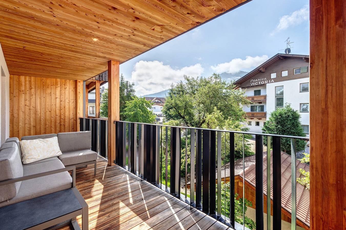 Ganze Wohnung, Ferienwohnung 'Villa Kriendl Nr 3 Piz Da Peres' mit Bergblick, privater Terrasse und Wlan in Mitterolang, Olang
