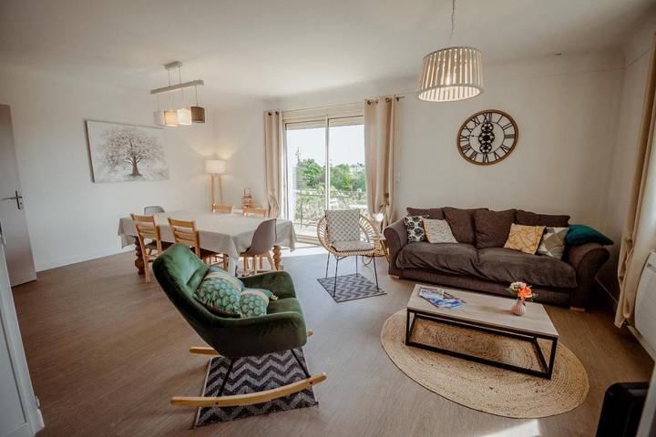 Maison de vacances pour 6 personnes, avec Balcon ainsi que Terrasse et Jardin