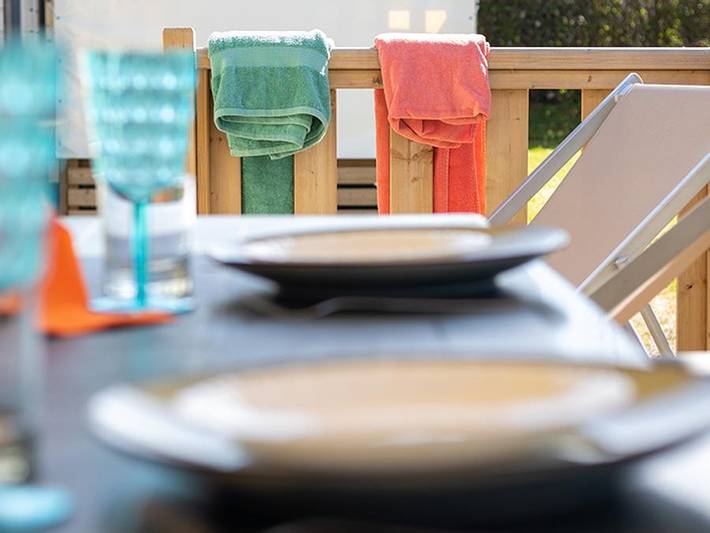 Camping Mirabel La Renaudière - Mobilheim 6 personen - Superior - 3 Schlafzimmer in La Plaine-sur-Mer, Côte de Jade