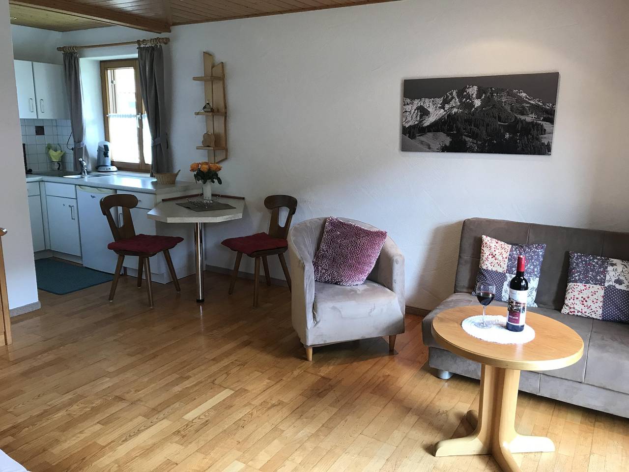 Geheel vakantieappartement, Ferienwohnung Nr. 4 (35qm) Südbalkon in Oberjoch, Bad Hindelang