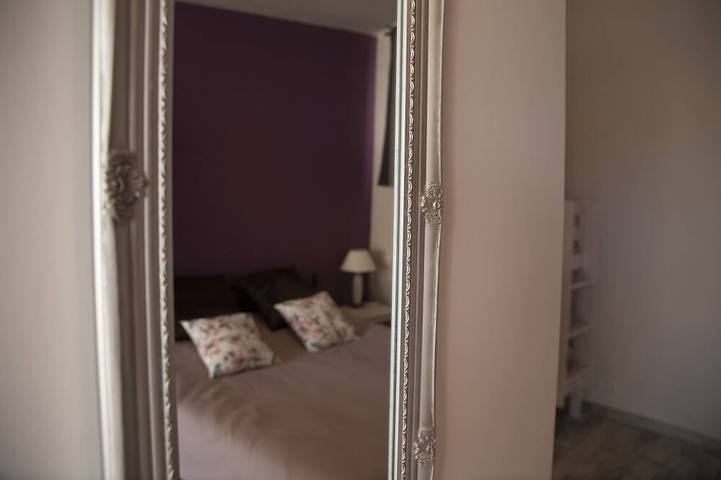 Unabhängiges Studio L'Obrador 25 m2, Blick auf Garten und Terrasse + Zugang zum Pool in Rieux-Minervois, Carcassonne und Umgebung