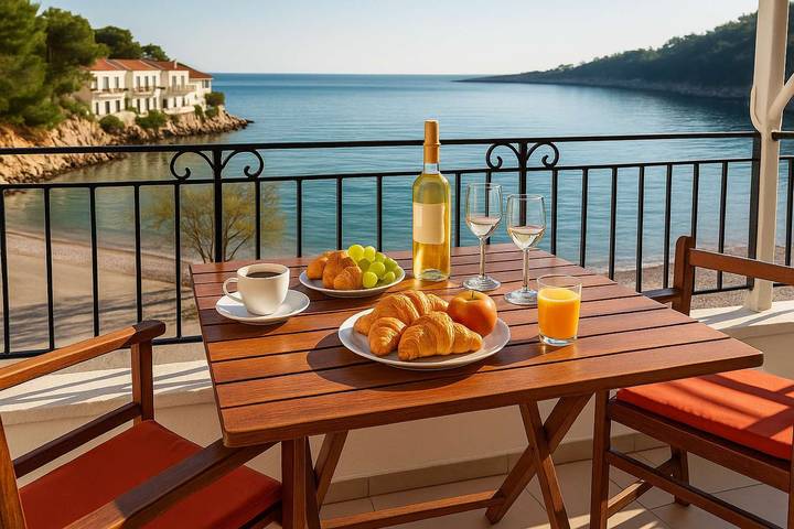 Ferienwohnung für 2 Personen, mit Meerblick und Garten auf Alonissos