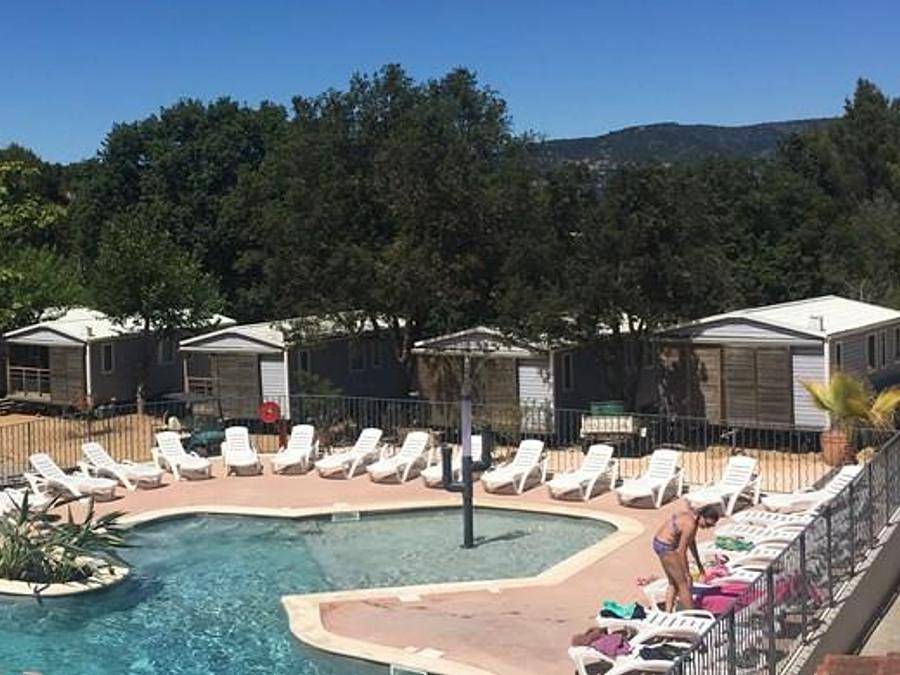 Camping Lou Cabasson - Chalet 2 personen - la Favière - overdekt terras, foto 15