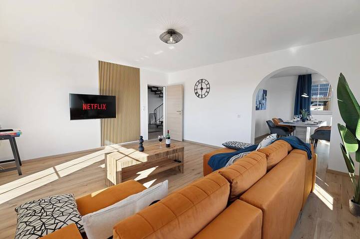 Ferienwohnung für 10 Personen, mit Garten und Terrasse in Burgau
