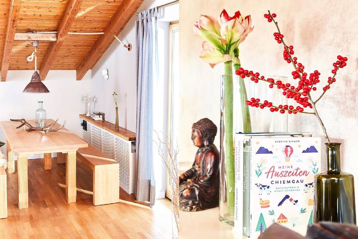 Ferienwohnung für 2 Personen, mit Balkon in Übersee - 3