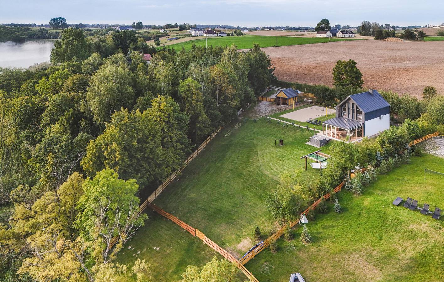 Ferienhaus für 8 Personen mit Seeblick in Kujawien-Pommern