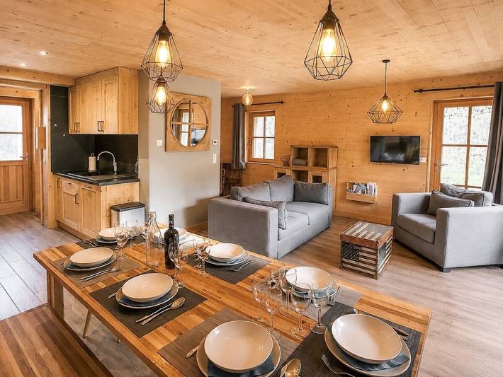 Chalet 'Le Zakouski - Valloire' mit Bergblick, privater Terrasse und WLAN in Valloire, Region Saint-Jean-de-Maurienne