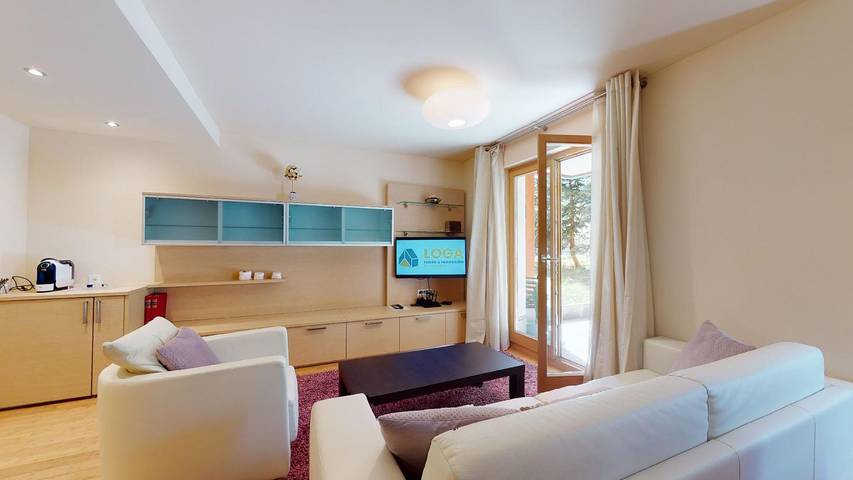 Ferienwohnung für 4 Personen, mit Whirlpool und Terrasse sowie Garten in Madulain