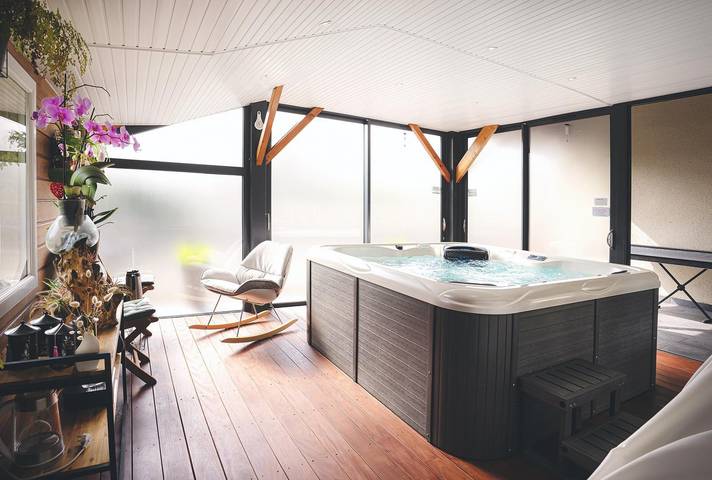 Gîte pour 6 personnes, avec sauna et jardin ainsi que jacuzzi et terrasse à Landévant - 3