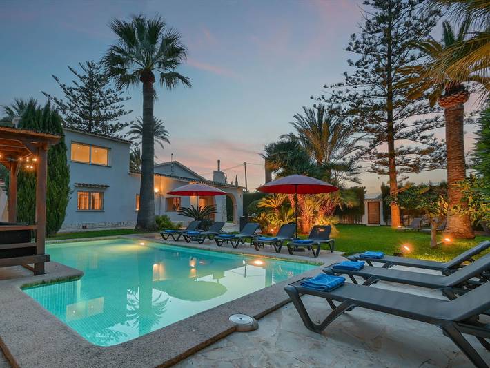 Villa voor 8 personen, met tuin en balkon in El Palmar