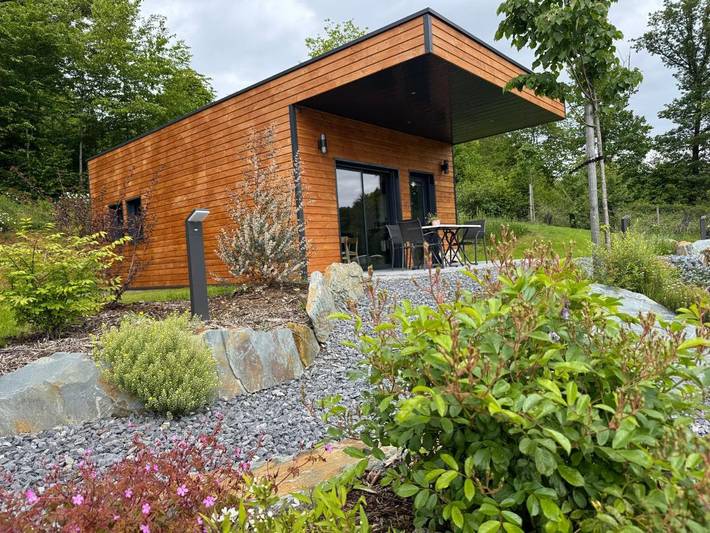 Maison de vacances pour 4 personnes, avec Jacuzzi et Terrasse ainsi que Jardin et Vue