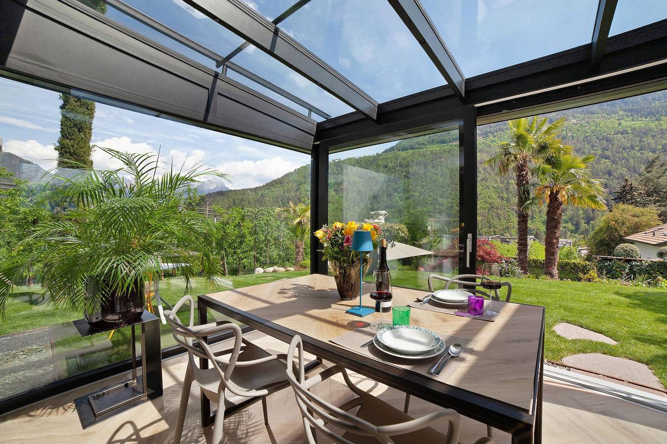 Studio Appartement "Casa Sonngart" met Uitzicht op de Bergen, Privé Zwembad & Wi-Fi, foto 11