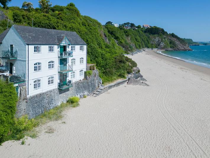 Holiday apartment for 4 people, with Ocean view and Balcony as well as Terrace in Tenby