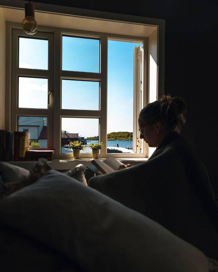Ferienhaus für 2 Personen, mit Garten und Seeblick sowie Ausblick und Sauna in Vågan - 4