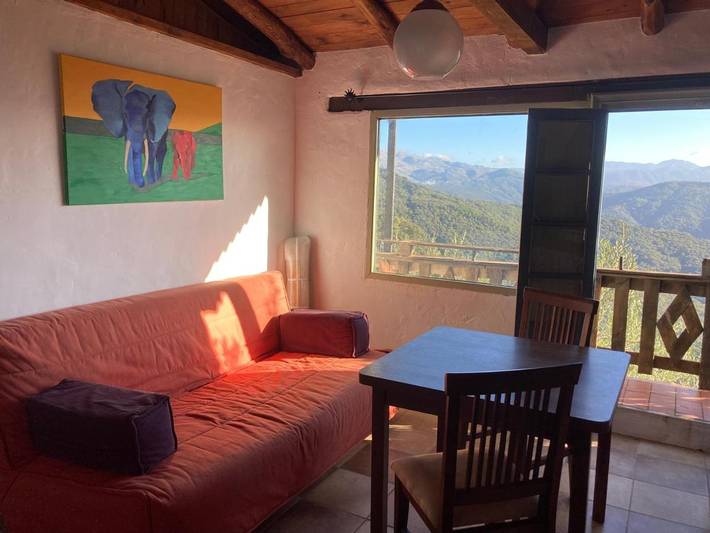 Ferienhaus für 4 Personen, mit Balkon und Terrasse sowie Ausblick