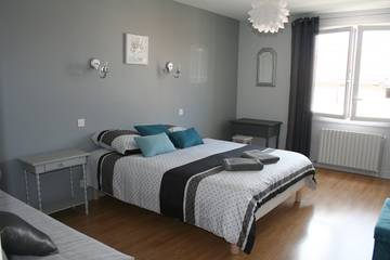 Gîte pour 6 personnes, avec balcon et jardin dans Marne