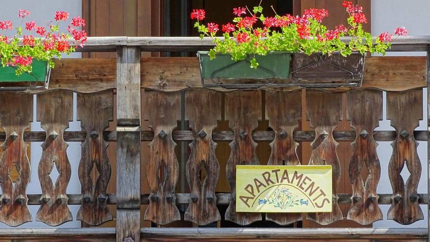 Gîte pour 6 personnes, avec balcon, animaux acceptés à Canazei - 3