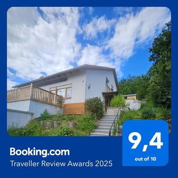 Gîte pour 5 personnes, avec terrasse et vue, animaux acceptés à Bad Rappenau