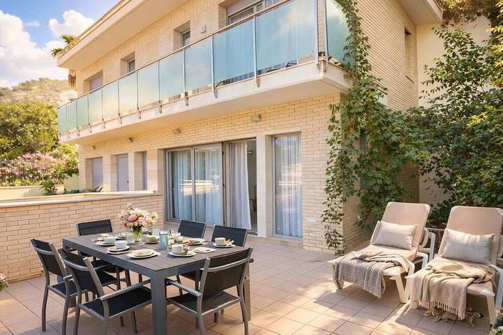 Ferienwohnung für 6 Personen, mit Balkon und Garten, mit Haustier in Sitges