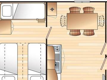 Bungalow pour 5 Personnes dans Anduze, Région d'Alès, Photo 4