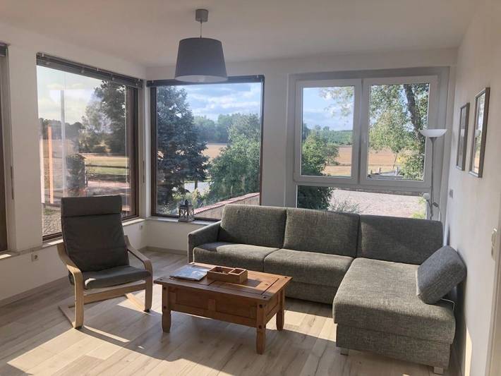 Ferienwohnung für 4 Personen, mit Terrasse und Garten sowie Ausblick in Belgern-Schildau