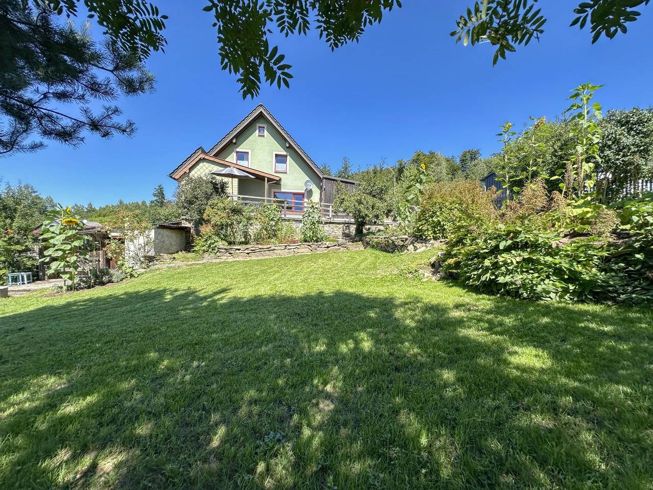 Ferienhaus mit großem Garten im Oberpfälzer Wald in Stadlern, Naturpark Oberpfälzer Wald