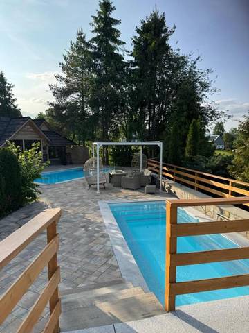 Cottage pour 2 personnes, avec jardin et piscine ainsi que vue et sauna dans Petite-Pologne