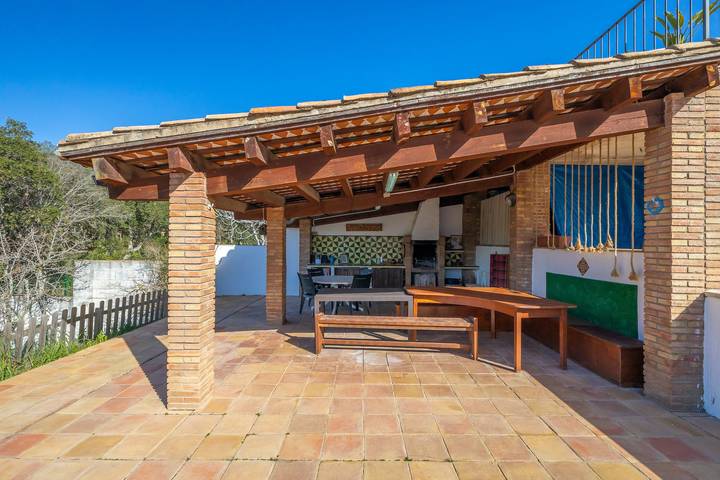 Casa de vacaciones 'Can Tarana' con vistas a la montaña, piscina privada y Wi-Fi in Santa Cristina de Aro, Costa Brava